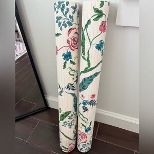 PARKER & JULES - Eversley Jade Wallpaper partial rolls SEE DESCRIPTION